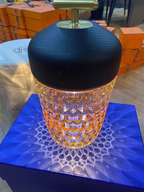 crystals associated with hermes|hermes st louis crystal lamp.